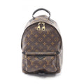 Louis Vuitton Black Brown Monogram Coated Canvas Leather Backpack