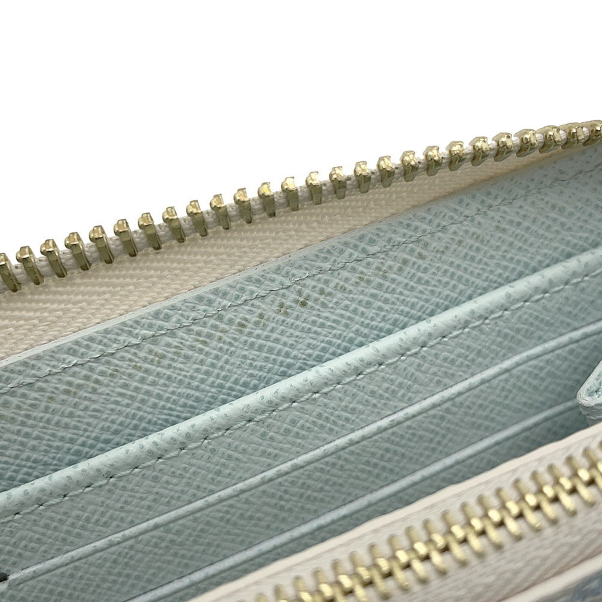 Louis Vuitton Beige Light Green Long Wallet