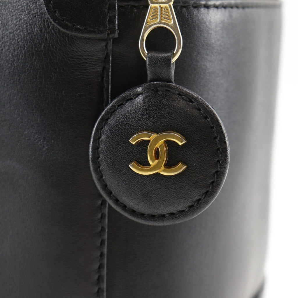Chanel Black Leather Handbag Pouch