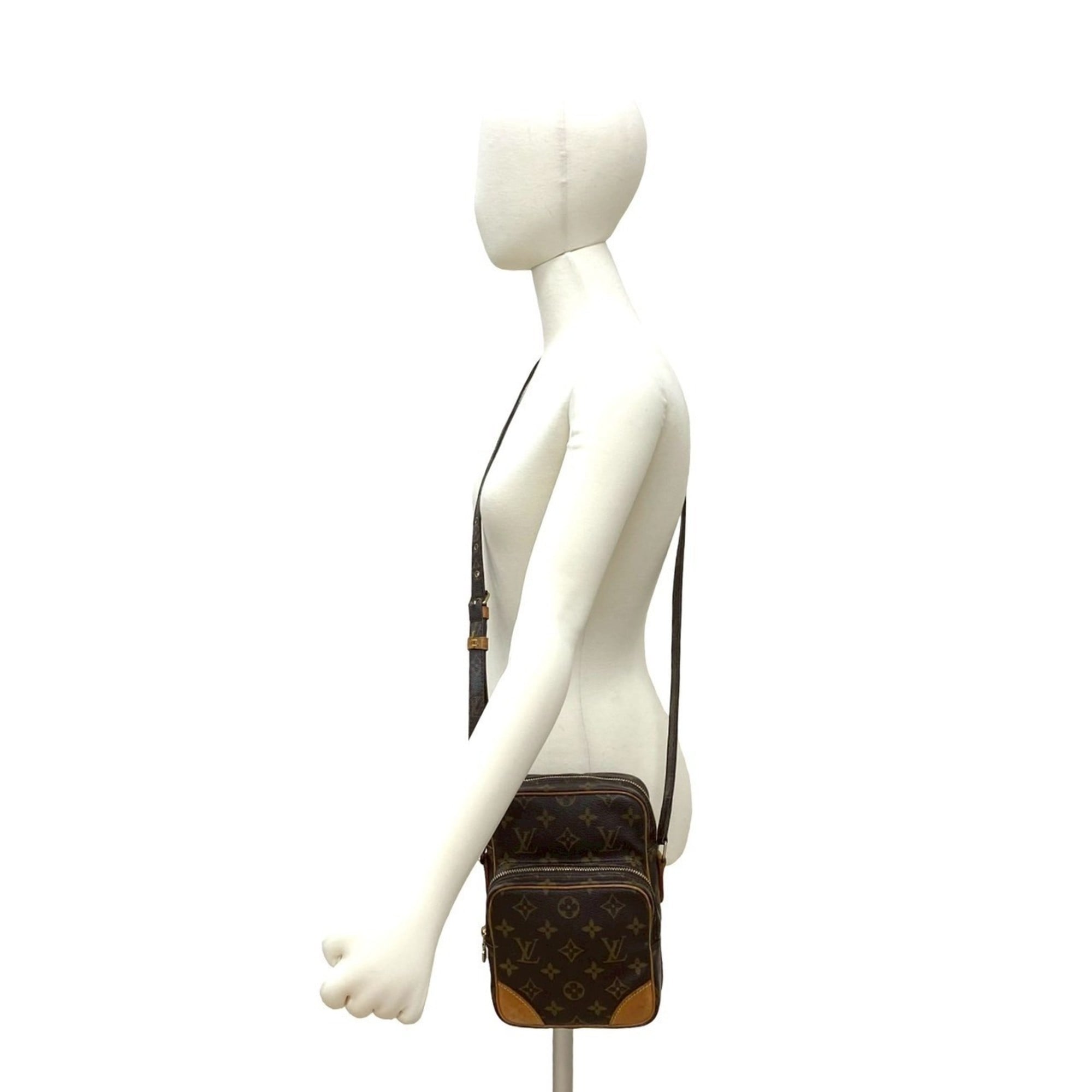 Louis Vuitton Brown Leather Pvc Pochette Shoulder Bag