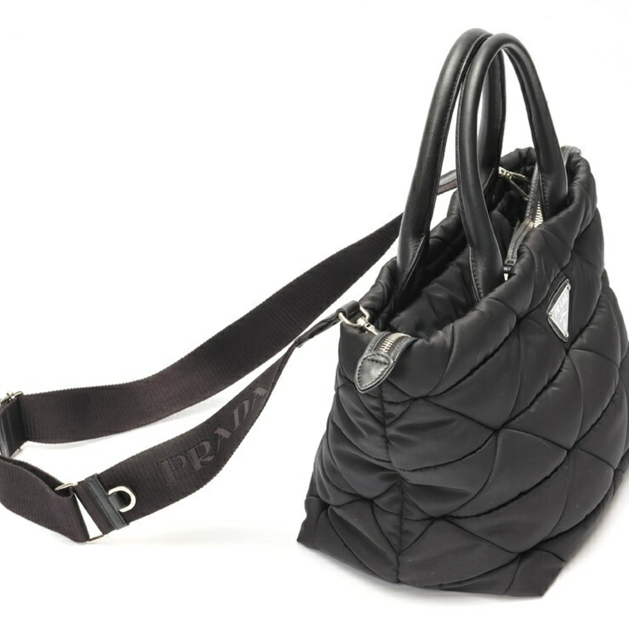 Prada Black Nylon Tote Bag