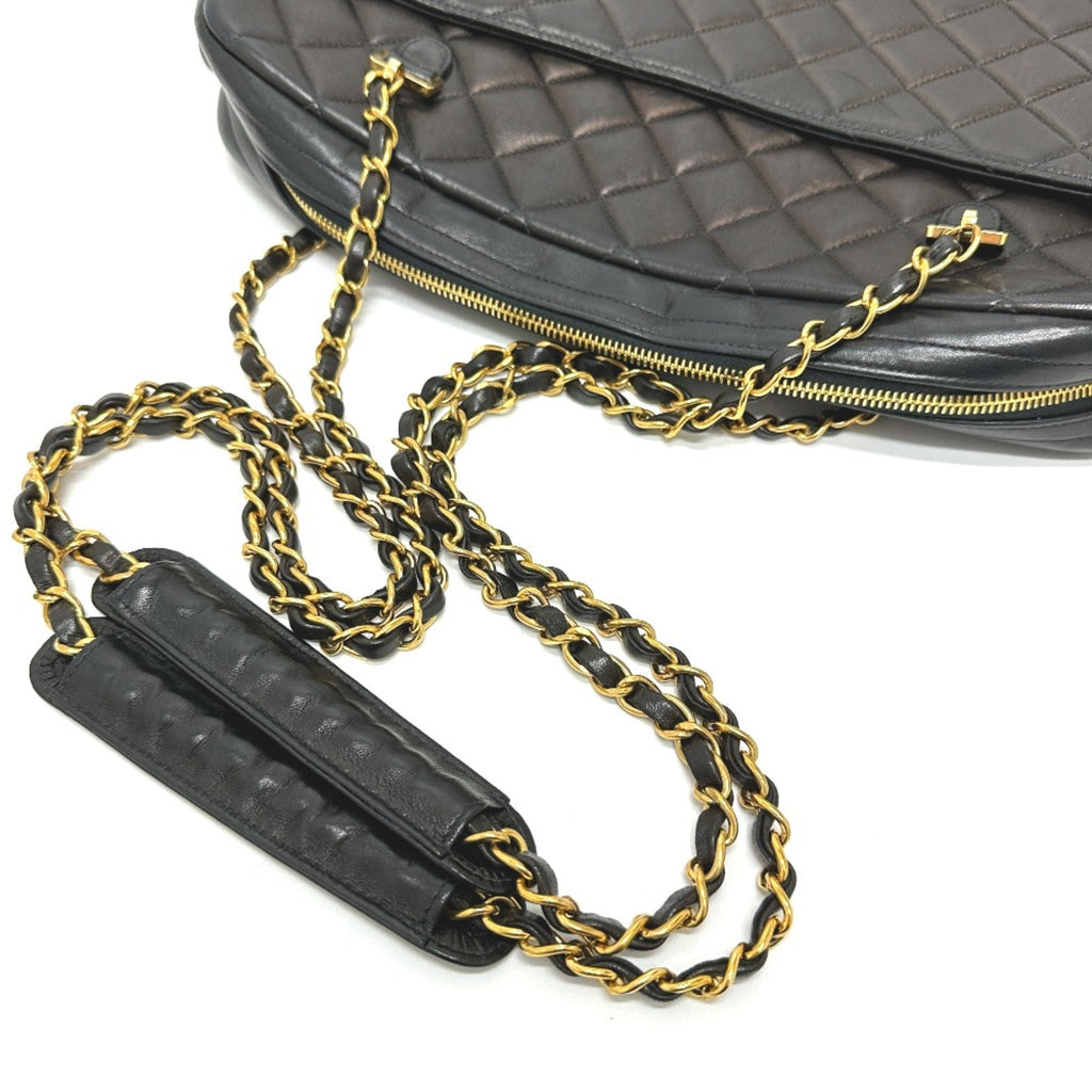 Chanel Black Leather Shoulder Bag