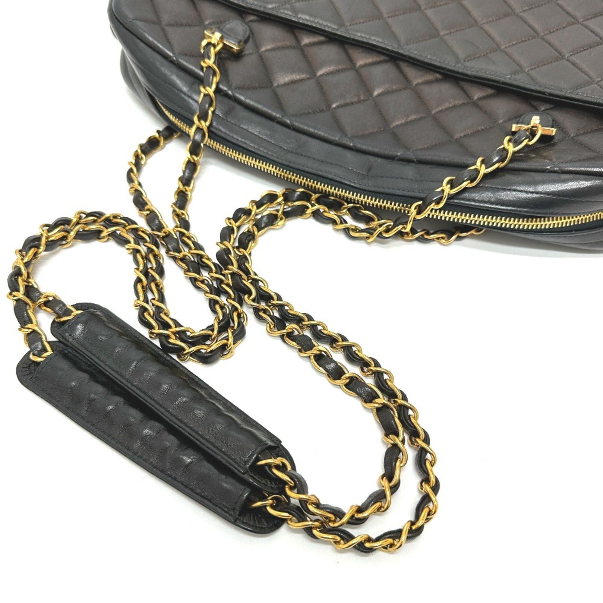 Chanel Black Leather Shoulder Bag