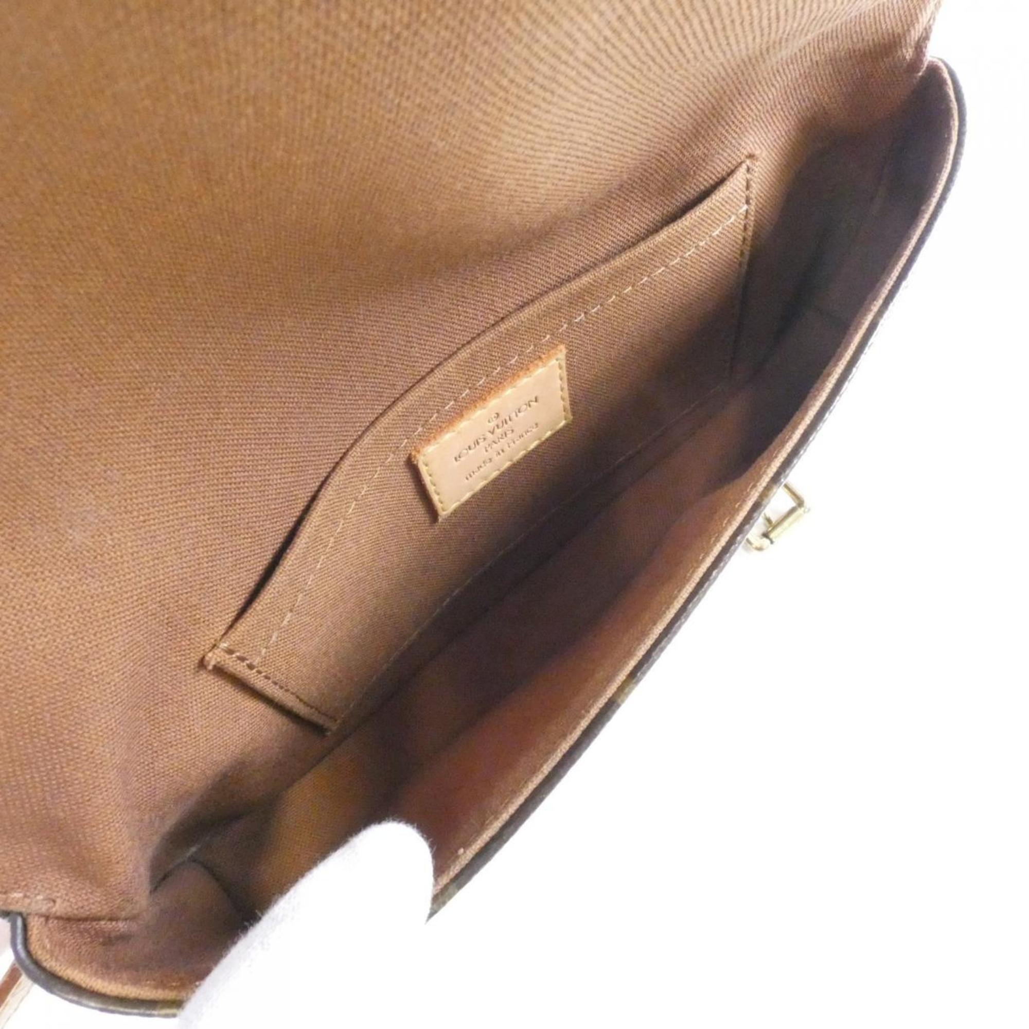 Louis Vuitton Brown Coated Canvas Fanny Pack Pochette