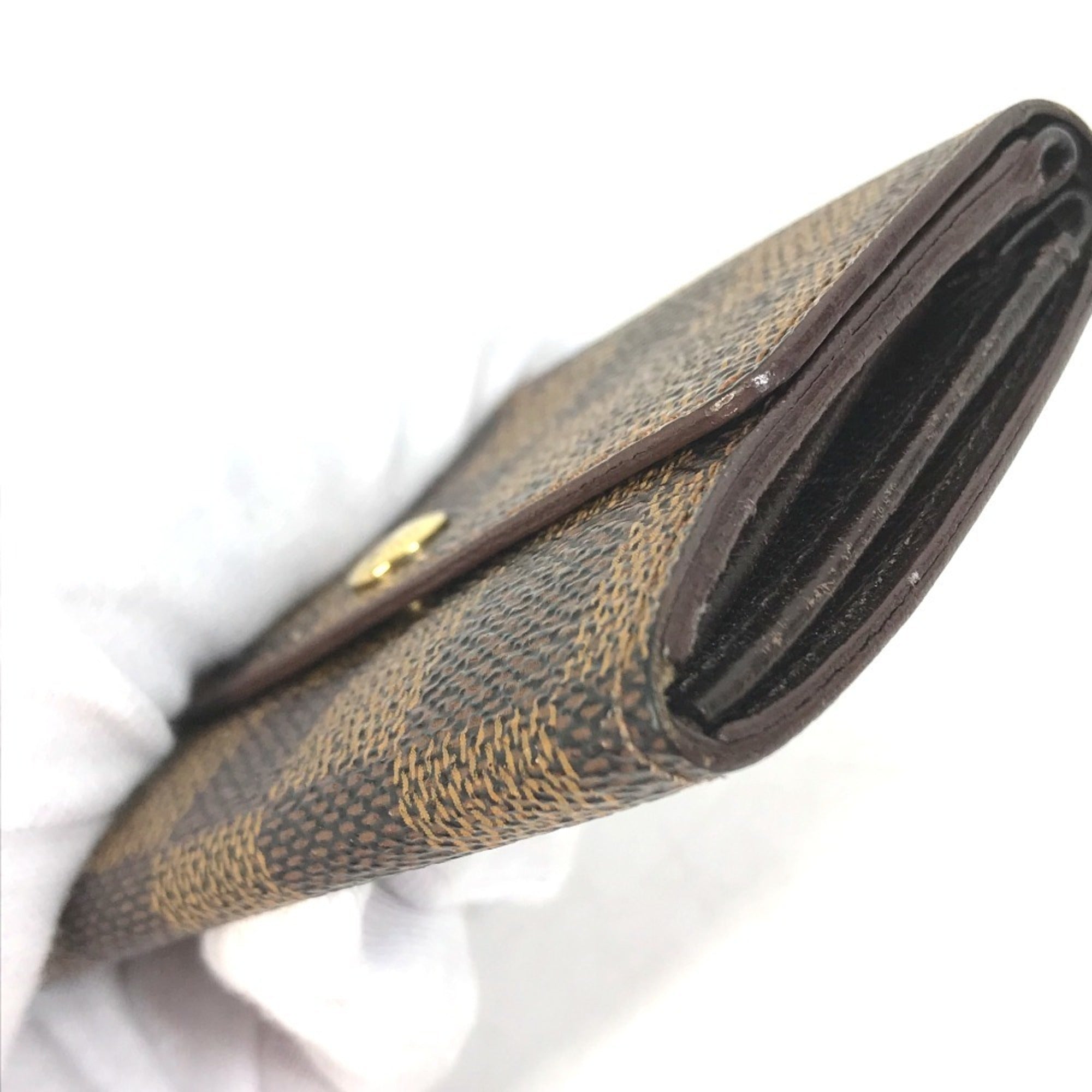 Louis Vuitton Brown Damier Canvas Ebene Damier Canvas Coin Purse/Coin Case
