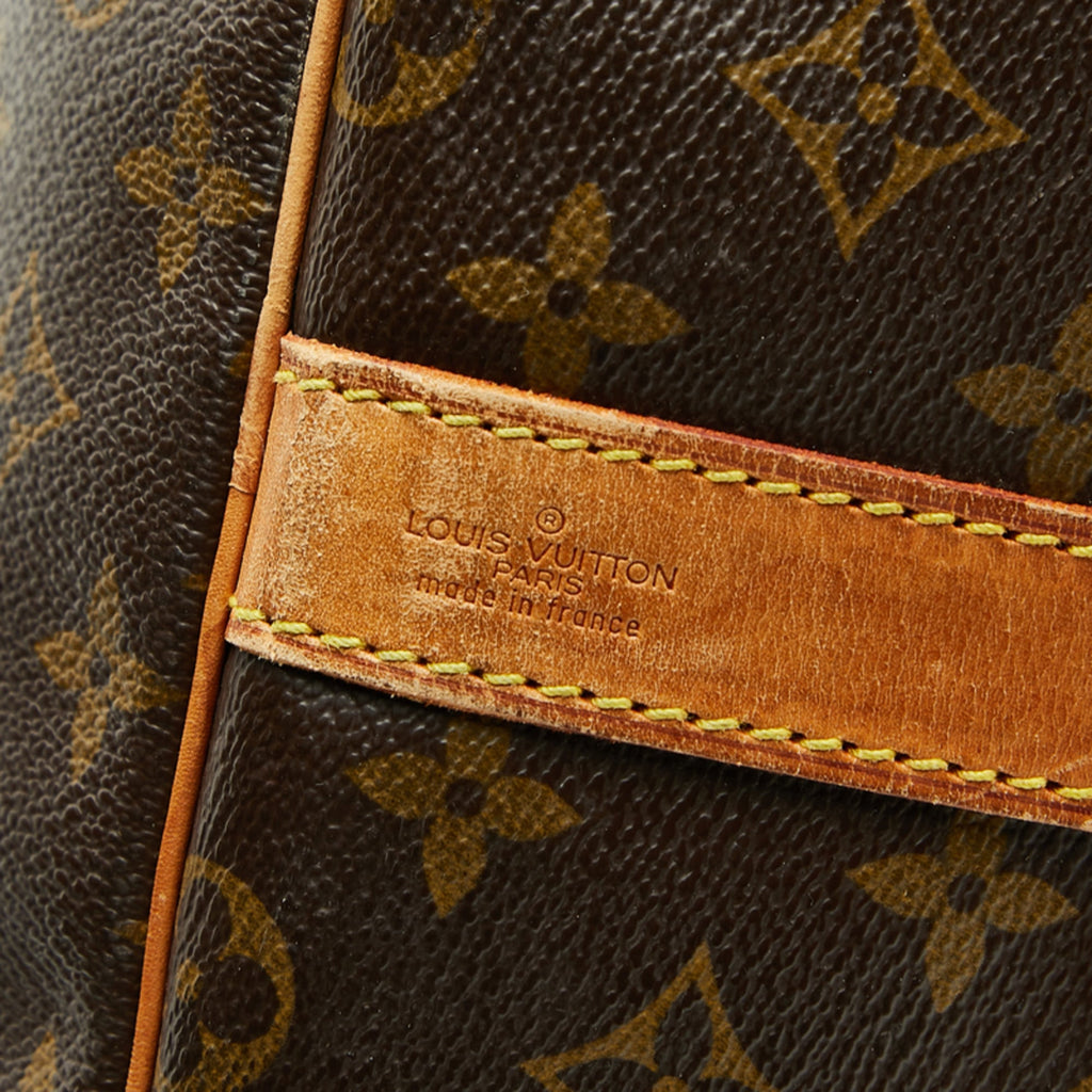 Louis Vuitton Monogram Brown Pvc Leather Boston Bag Shoulder Bag