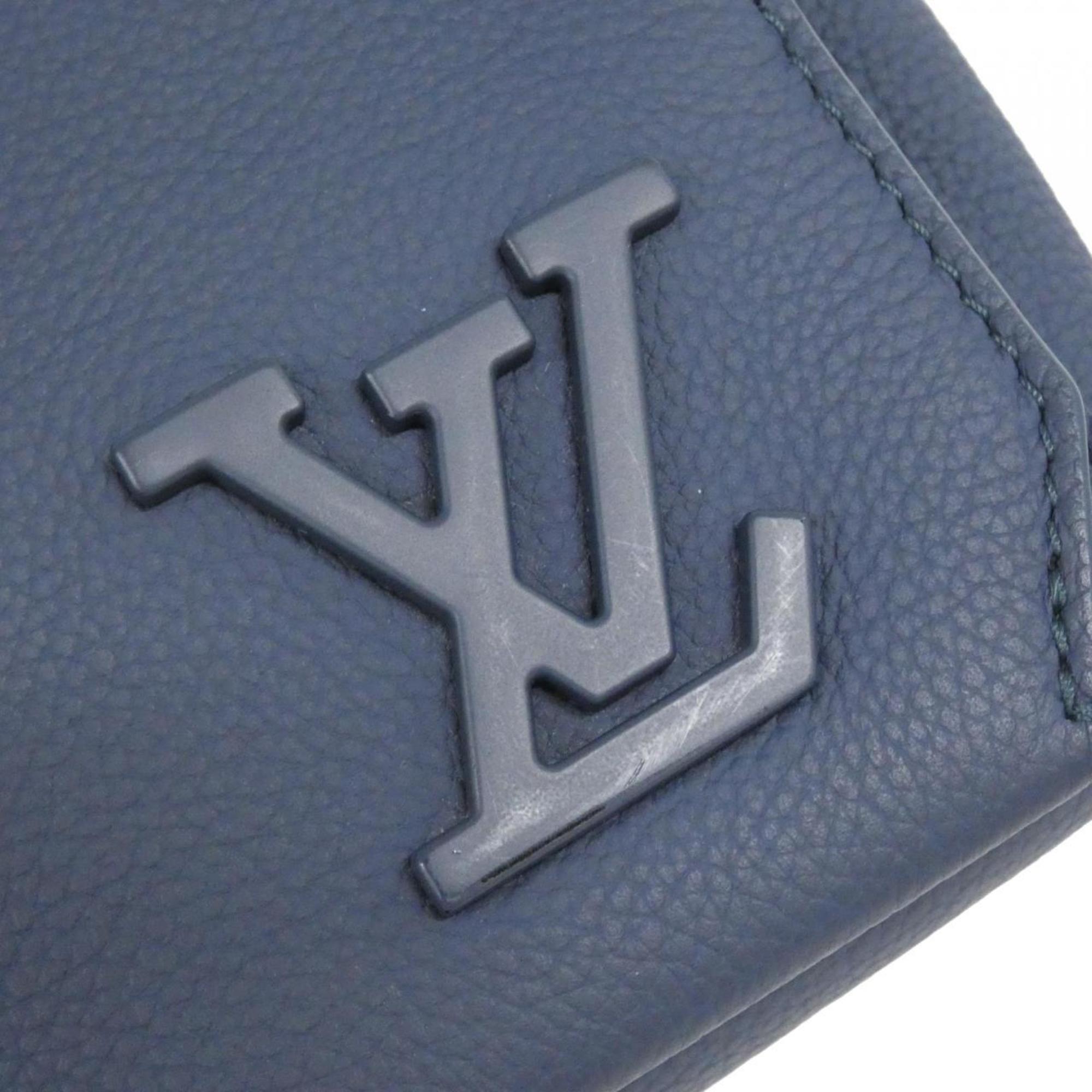 Louis Vuitton Blue Leather Shoulder Bag