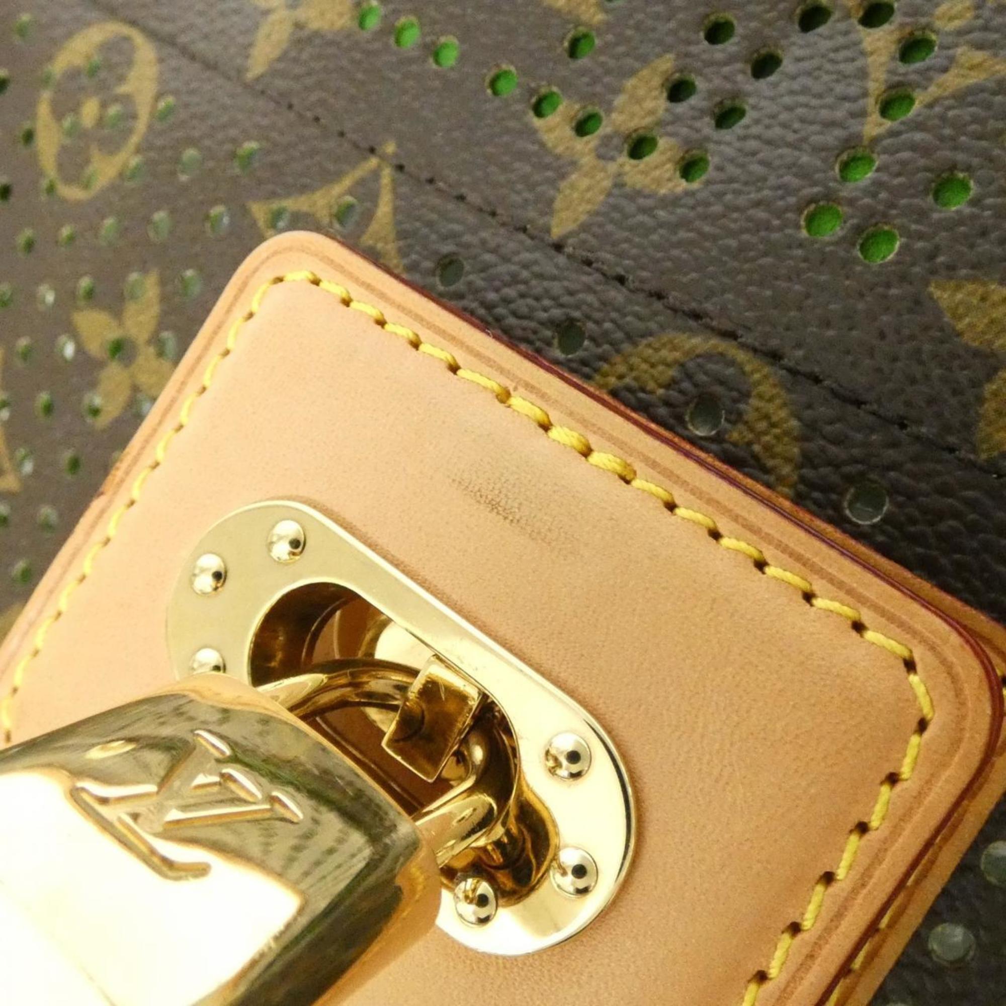 Louis Vuitton Marron Vert Coated Canvas Shoulder Bag
