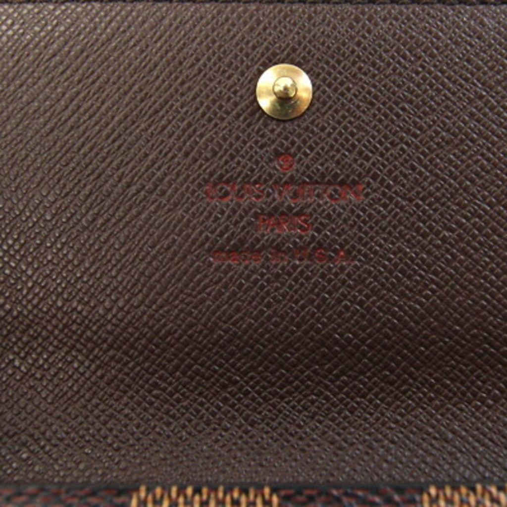 Louis Vuitton Brown Damier Canvas Wallet (Tri-Fold)