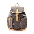 Louis Vuitton Brown Coated Canvas Leather Backpack