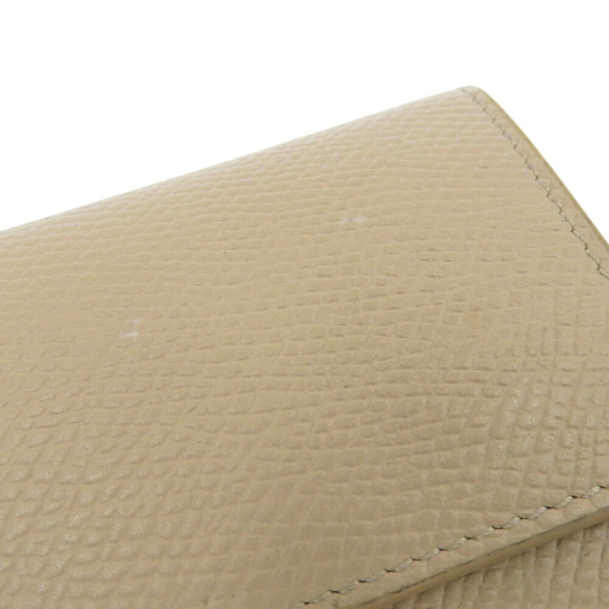 Celine Beige Leather Wallet (Tri-Fold)