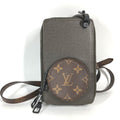 Louis Vuitton Brown Gray Taiga Leather Monogram Pochette Shoulder Bag