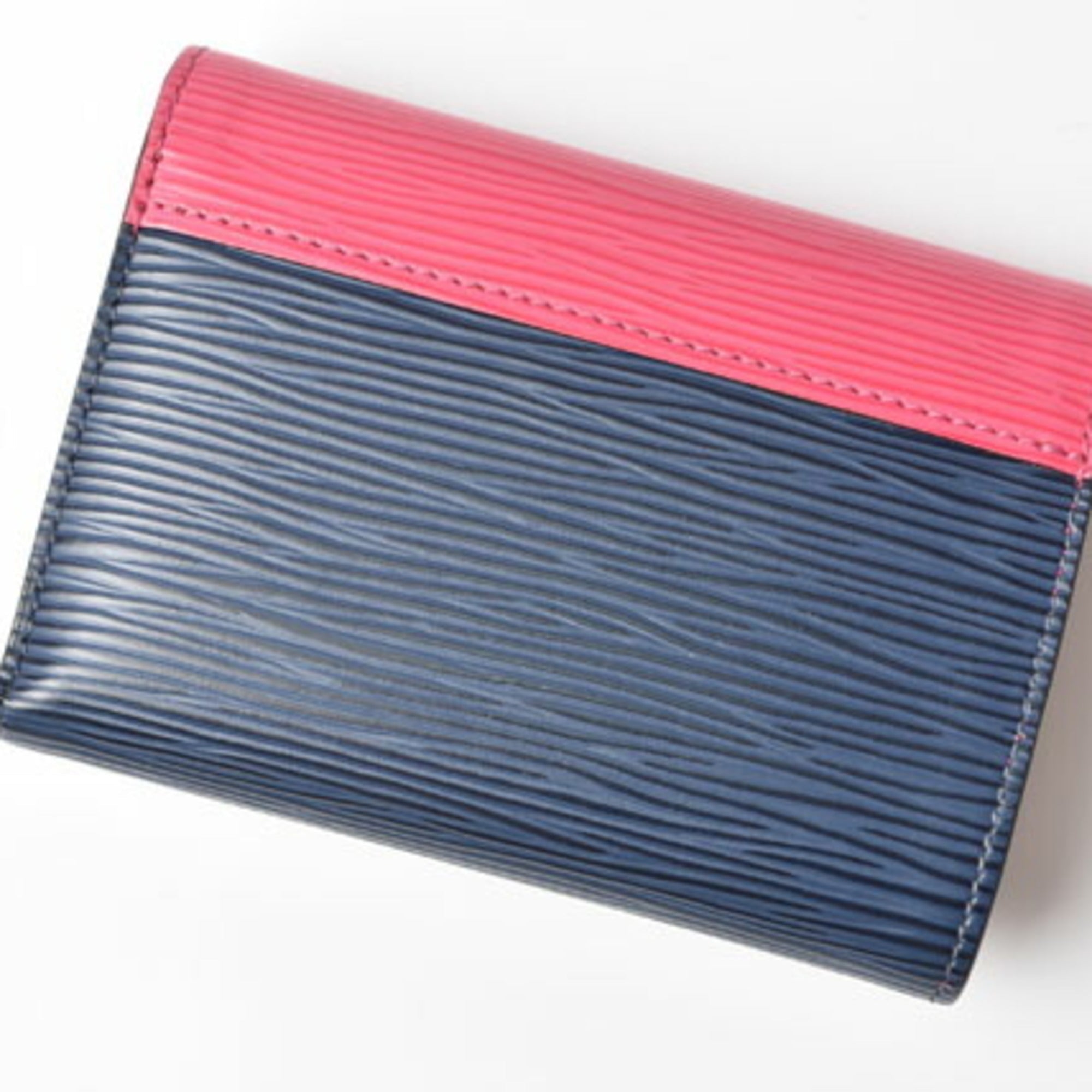 Louis Vuitton Epi Blue Epi Leather Wallet (Tri-Fold)