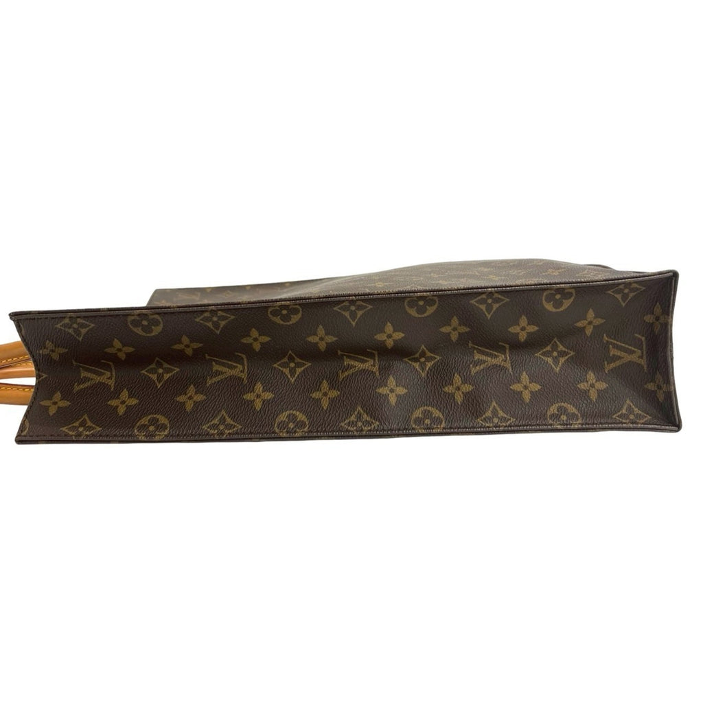 Louis Vuitton Brown Leather Pvc Handbag Tote Bag