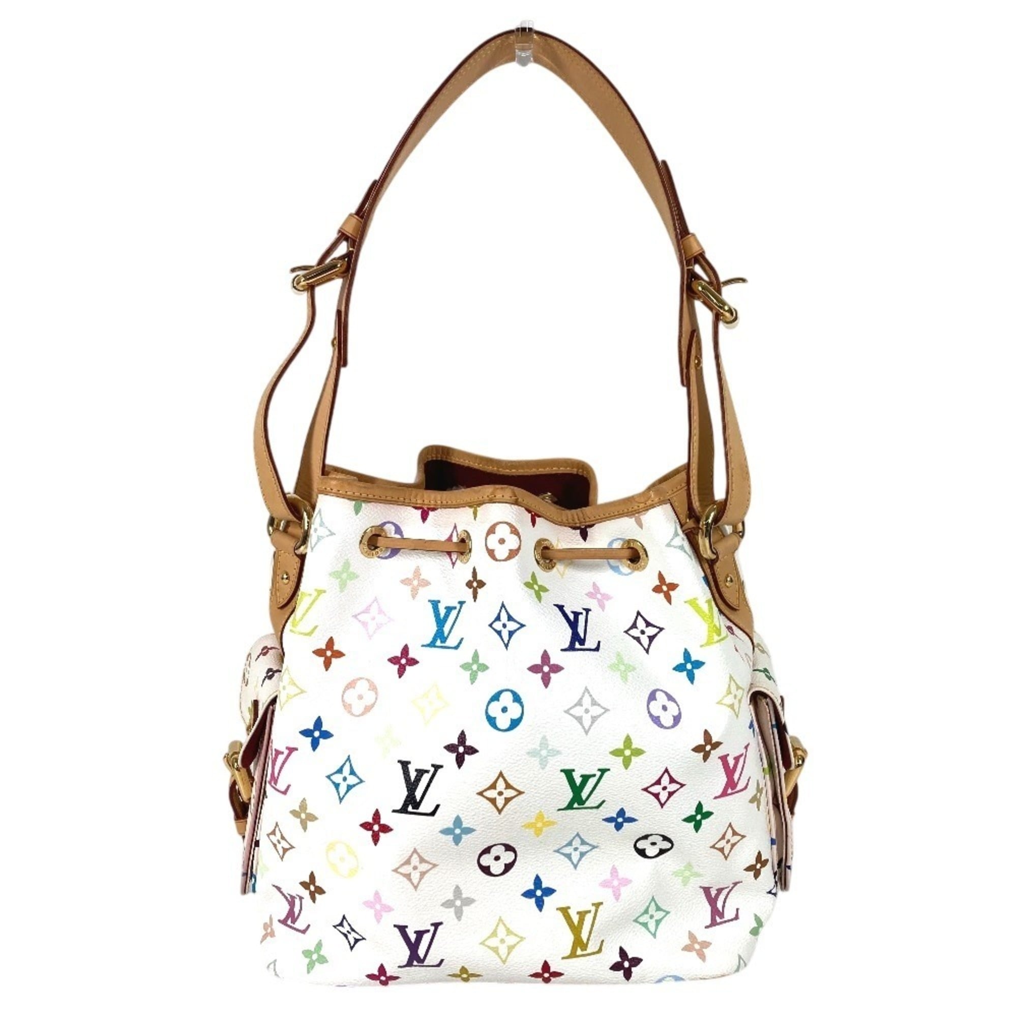 Louis Vuitton Blanc White Monogram Multicolore Shoulder Bag