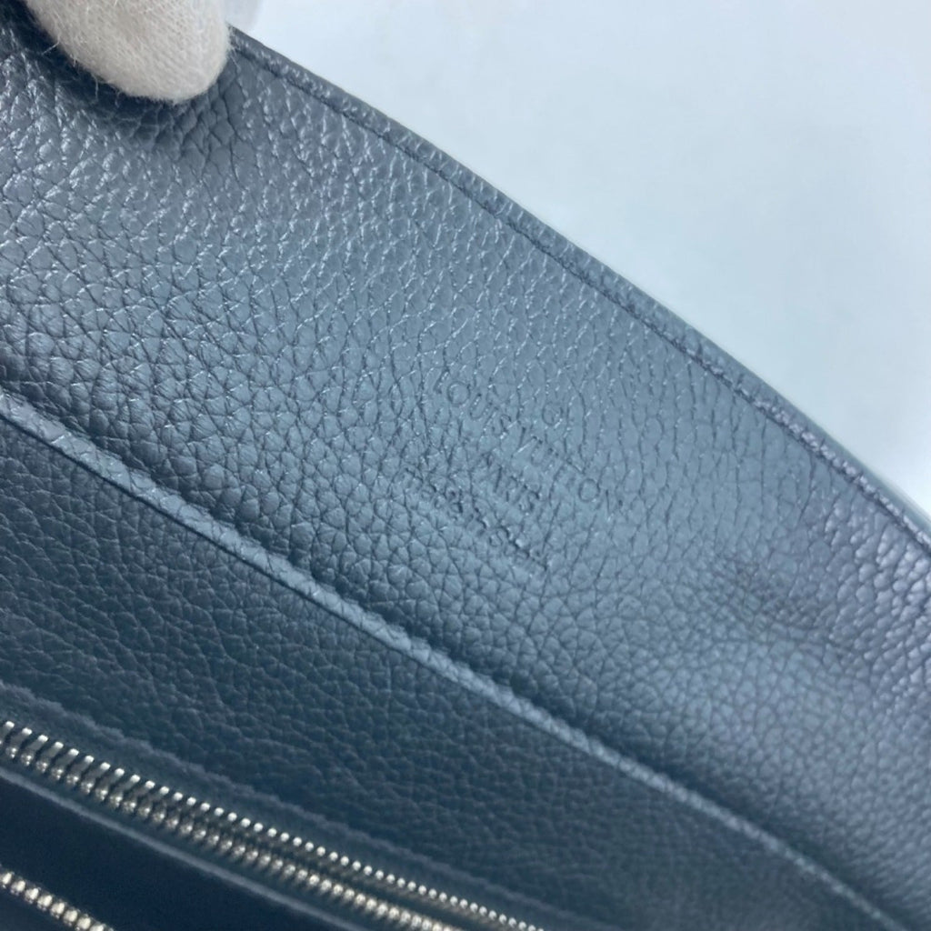Louis Vuitton Black Noir Leather Shoulder Bag Tote Bag