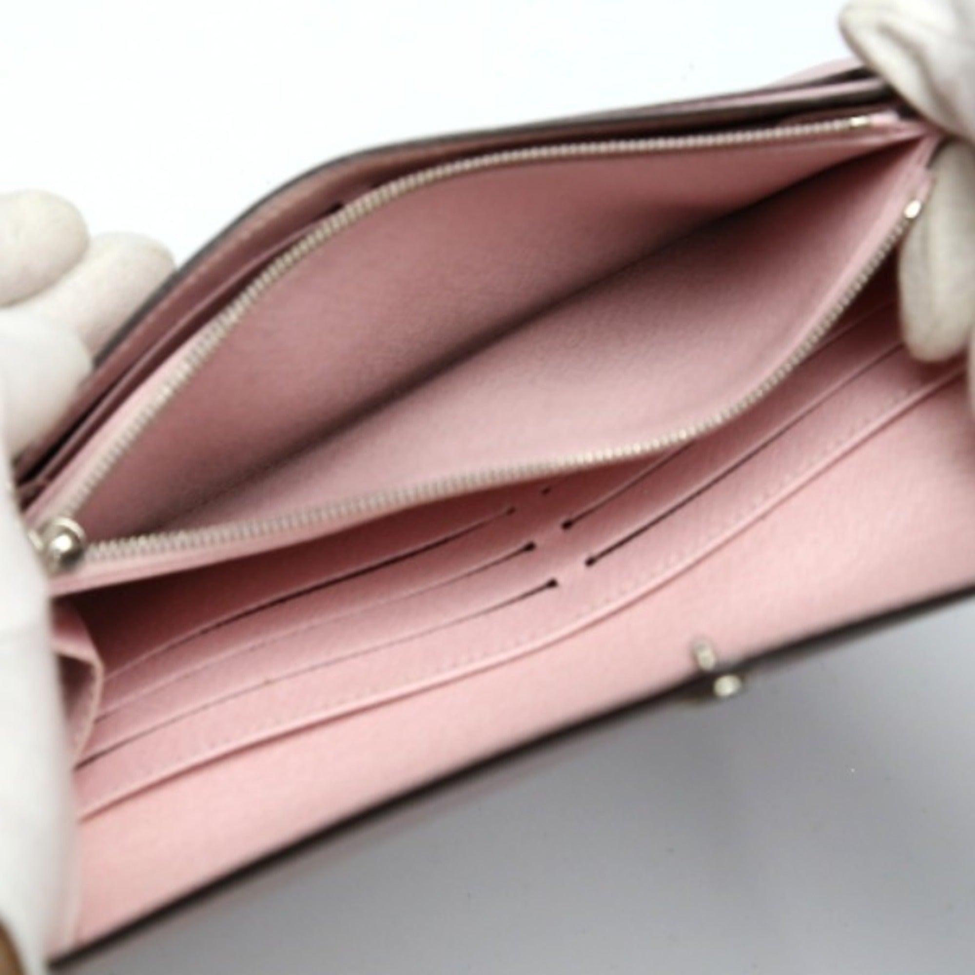 Louis Vuitton Rose Ballerine Epi Leather Long Wallet (Tri-Fold)