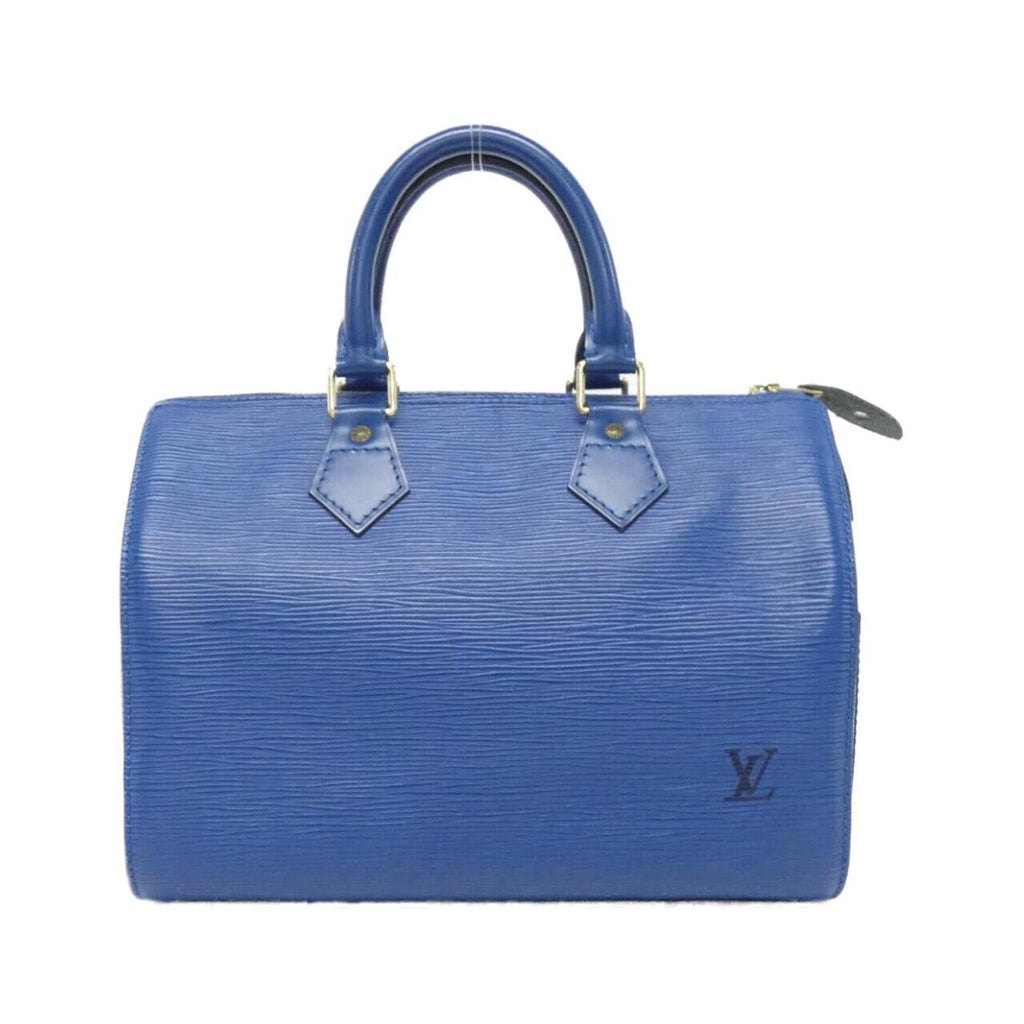 Louis Vuitton Blue Leather Boston Bag