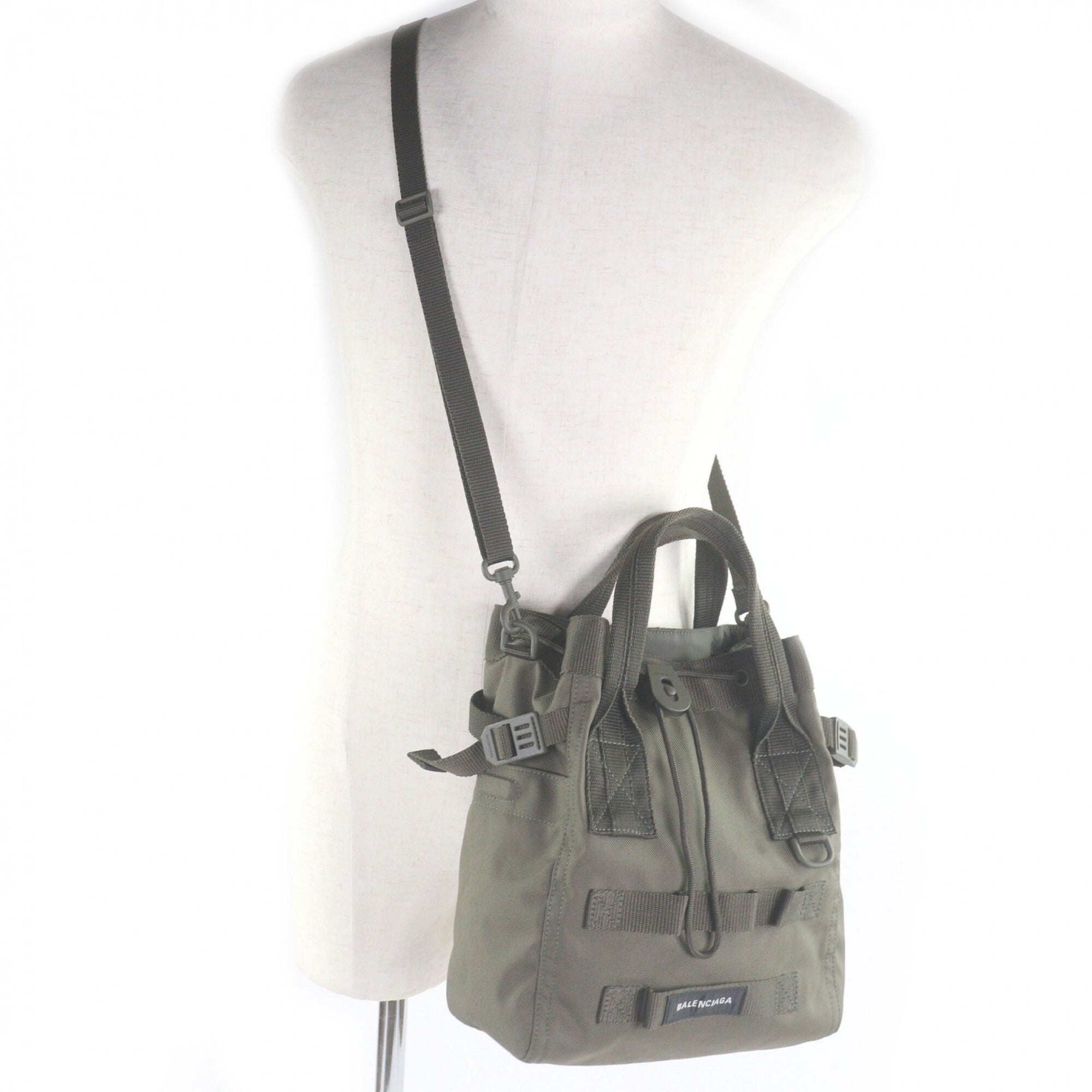 Balenciaga Khaki Polyamide Handbag Shoulder