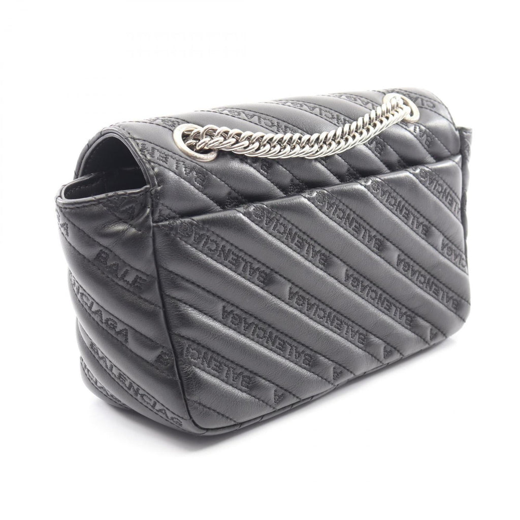 Balenciaga Black Leather Handbag Shoulder