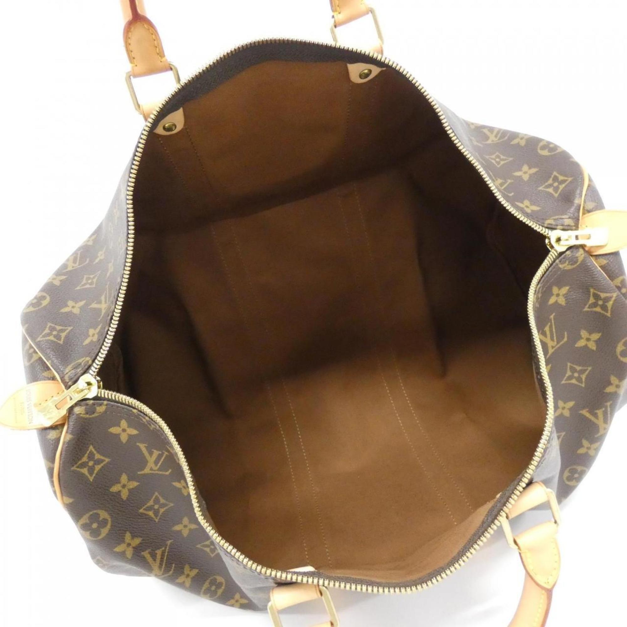 Louis Vuitton Marron Coated Canvas Boston Bag