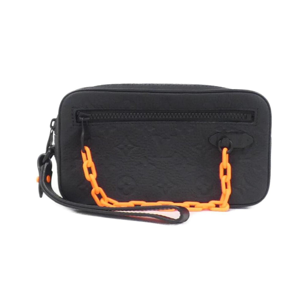Louis Vuitton Black Leather Handbag Pochette
