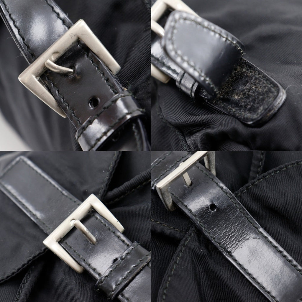 Prada Black Nylon Backpack Tote Bag