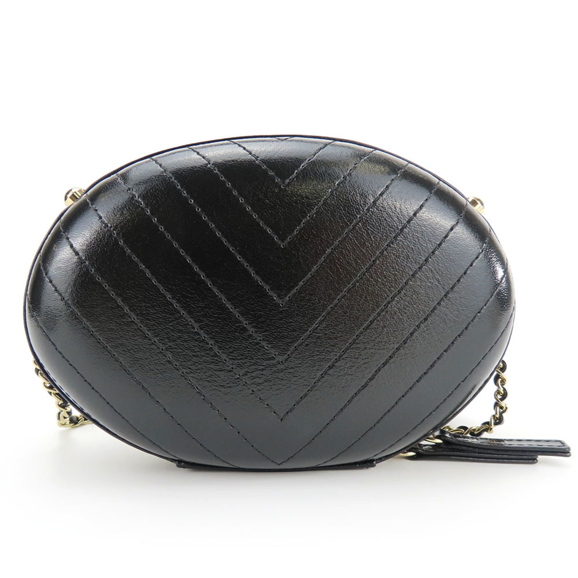 Chanel Black Leather Shoulder Bag