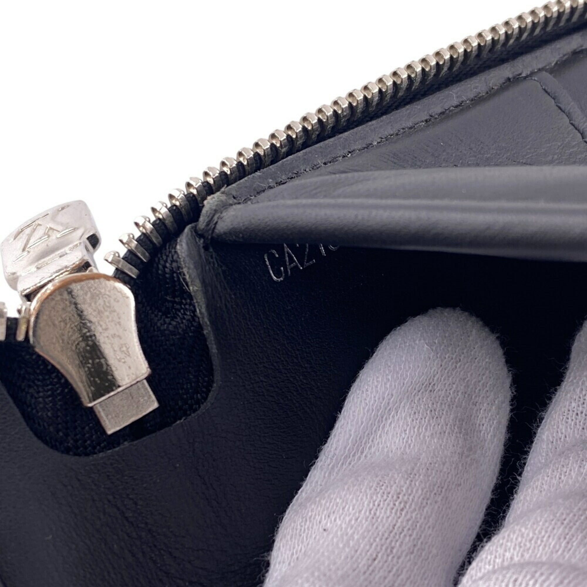 Louis Vuitton Black Leather Long Wallet