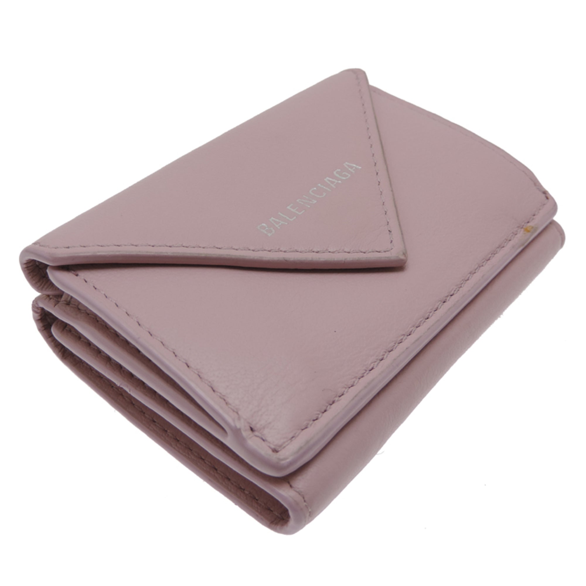 Balenciaga Pink Leather Wallet (Tri-Fold)