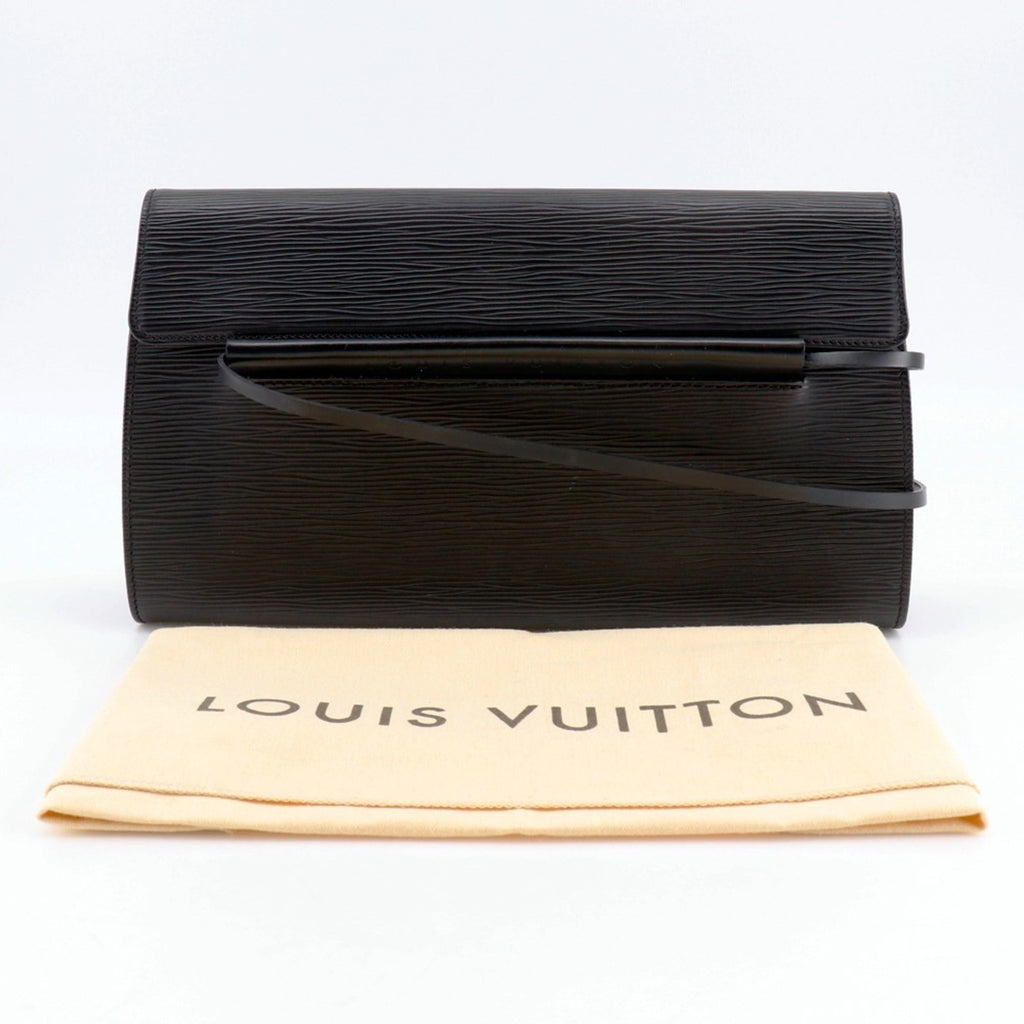 Louis Vuitton Black Noir Epi Leather Shoulder Bag