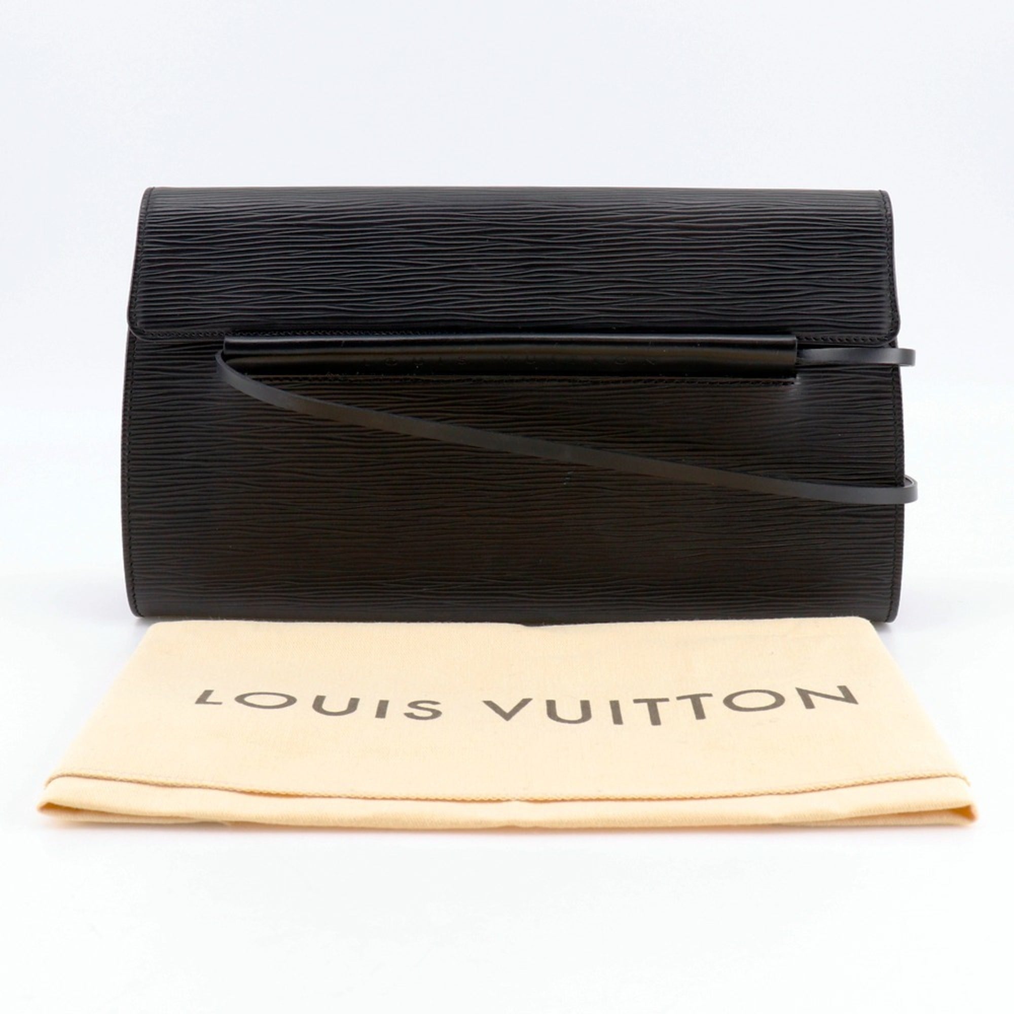 Louis Vuitton Black Noir Epi Leather Shoulder Bag