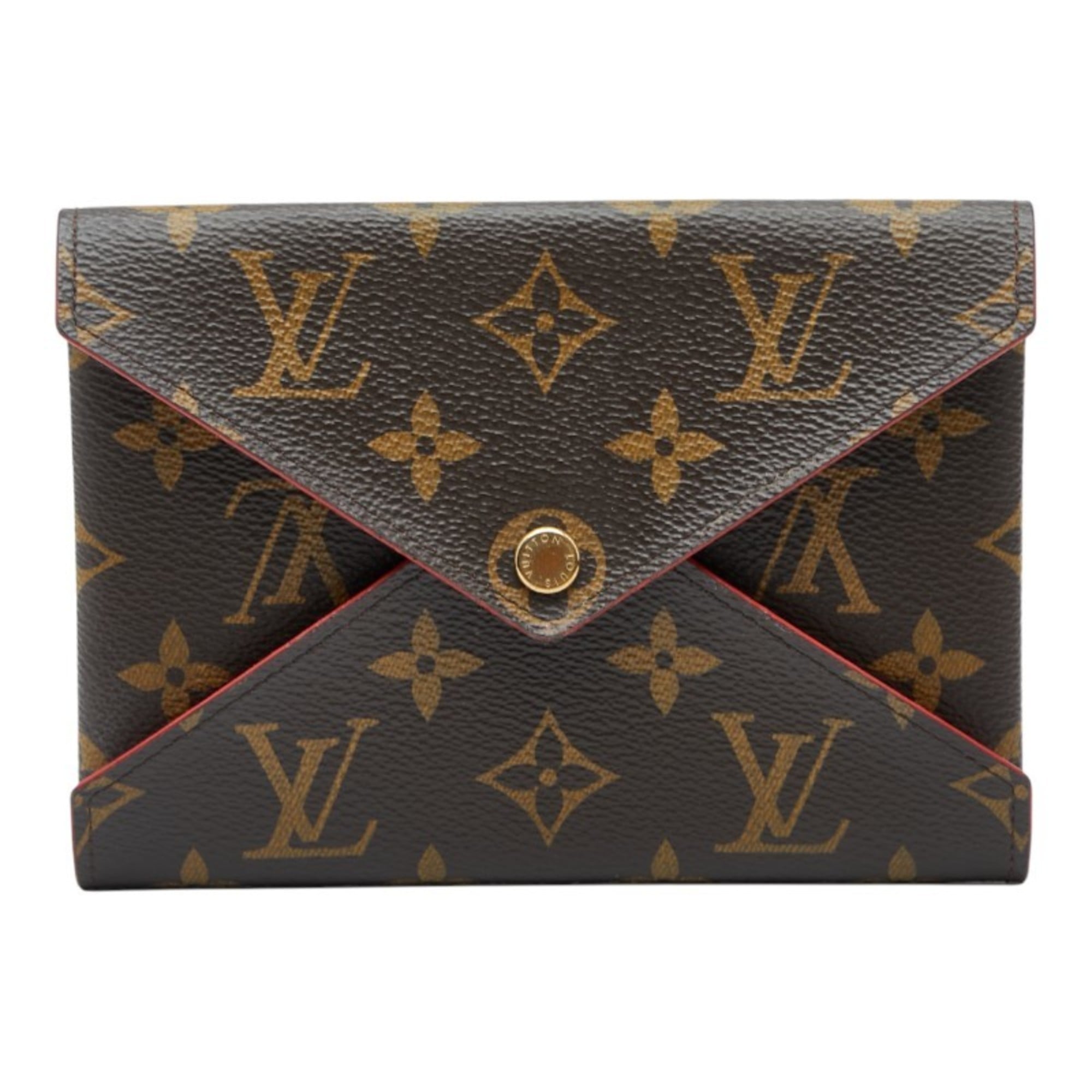 Louis Vuitton Monogram Brown Red Color Pvc Leather Pochette