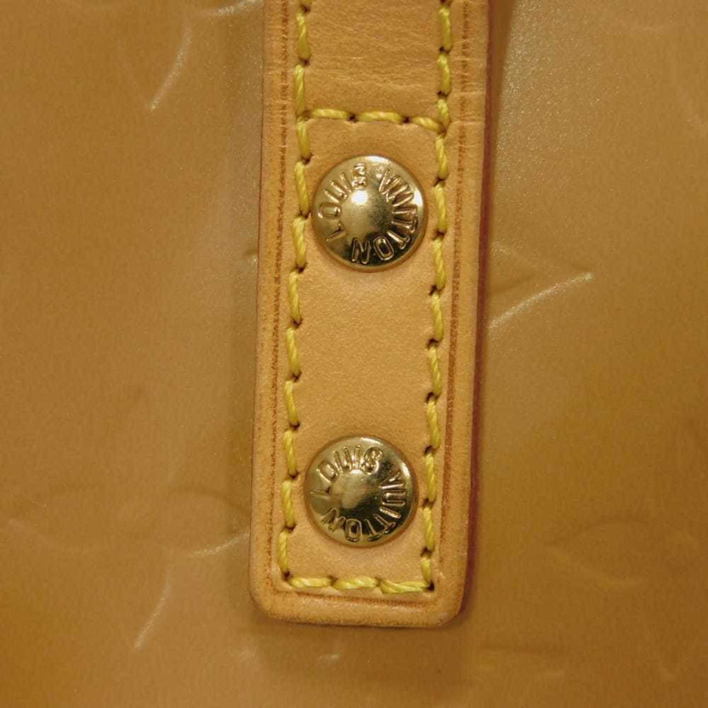 Louis Vuitton Beige Noisette Monogram Vernis Handbag Tote Bag