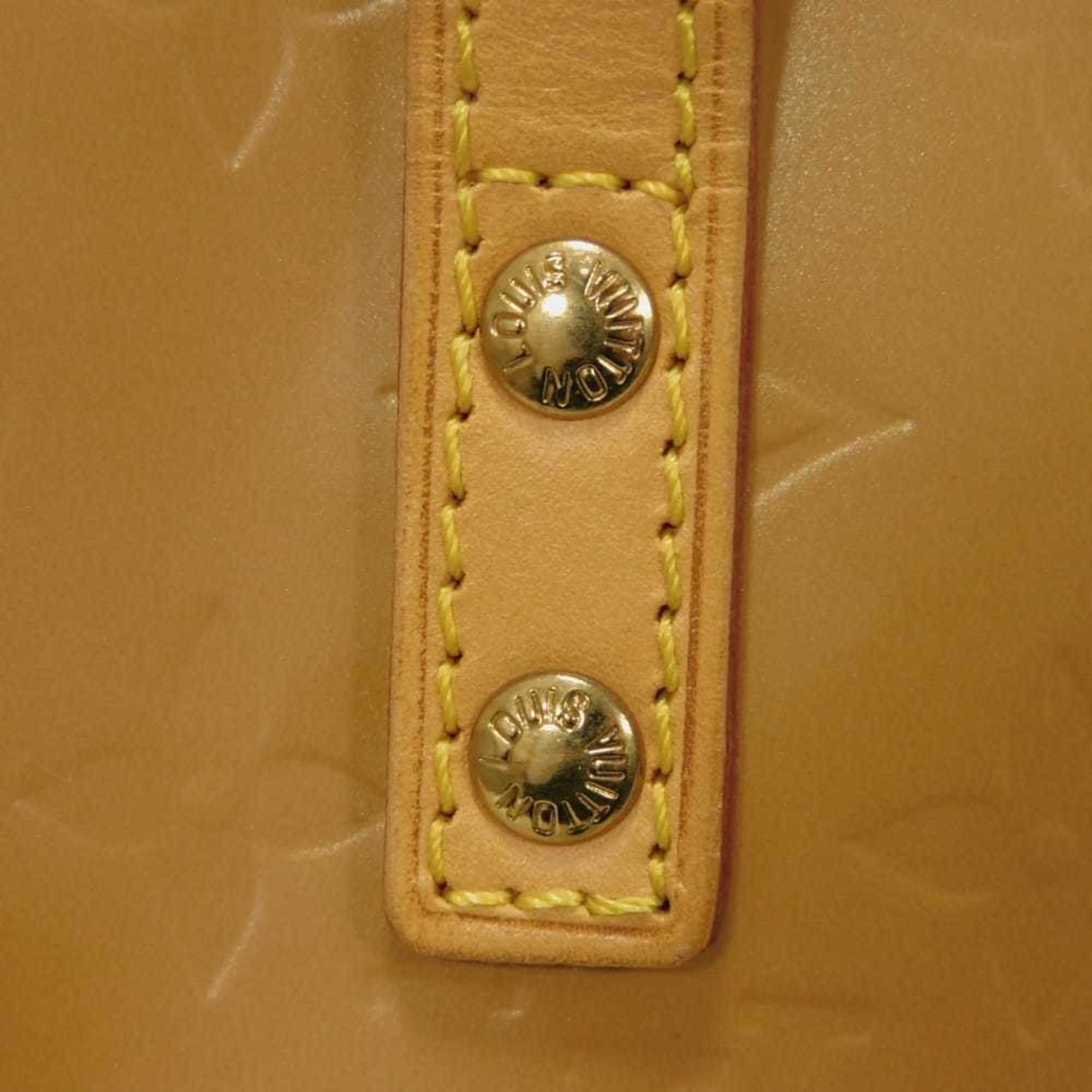 Louis Vuitton Beige Noisette Monogram Vernis Handbag Tote Bag
