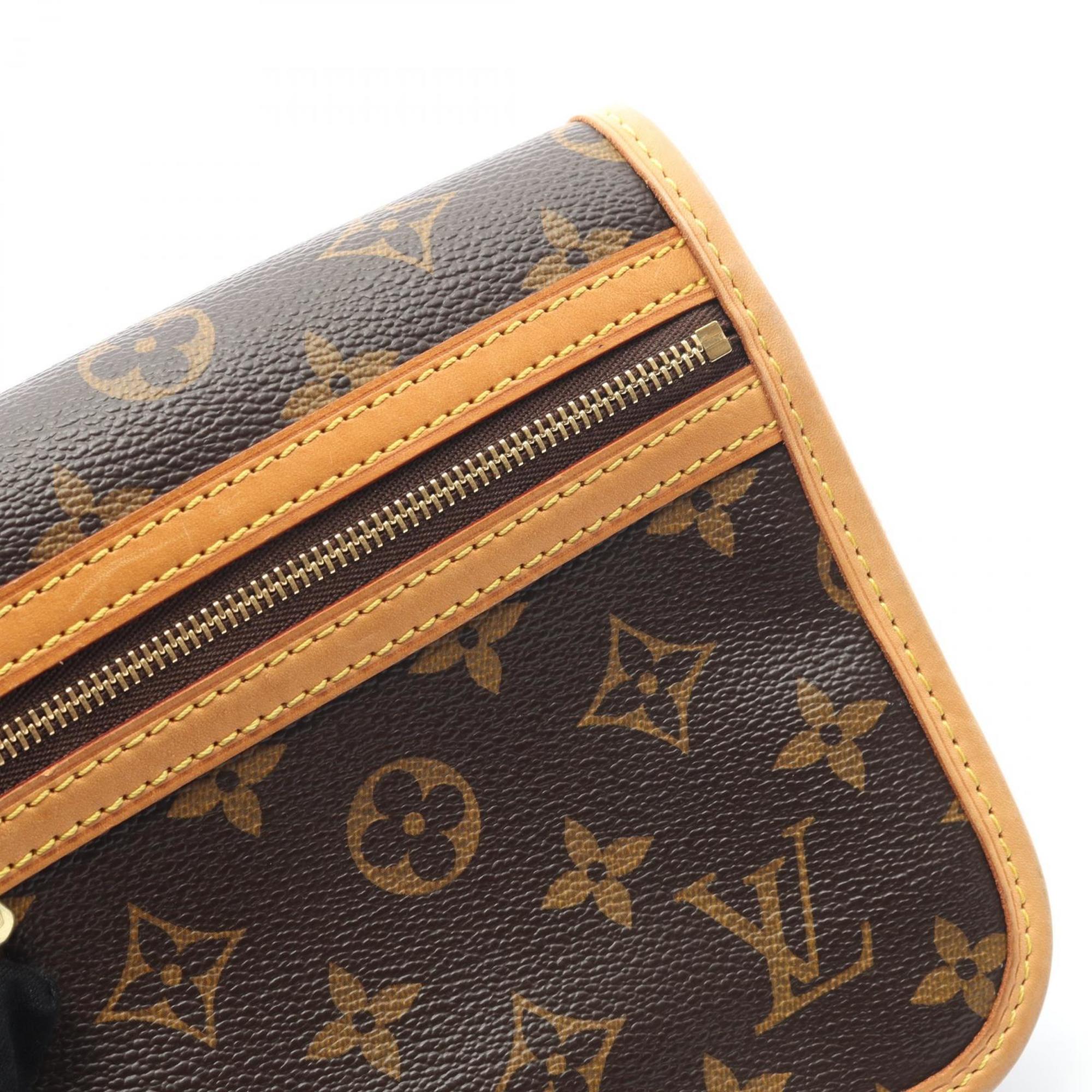 Louis Vuitton Brown Coated Canvas Leather Fanny Pack