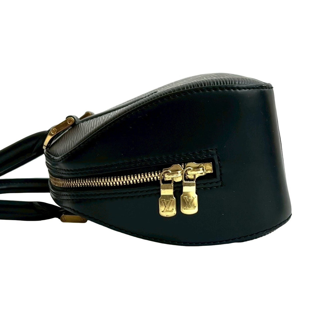Louis Vuitton Black Epi Leather Boston Bag Handbag