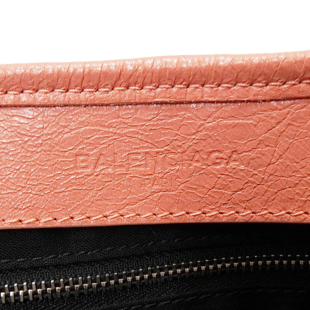 Balenciaga Salmon Pink Leather Handbag Shoulder
