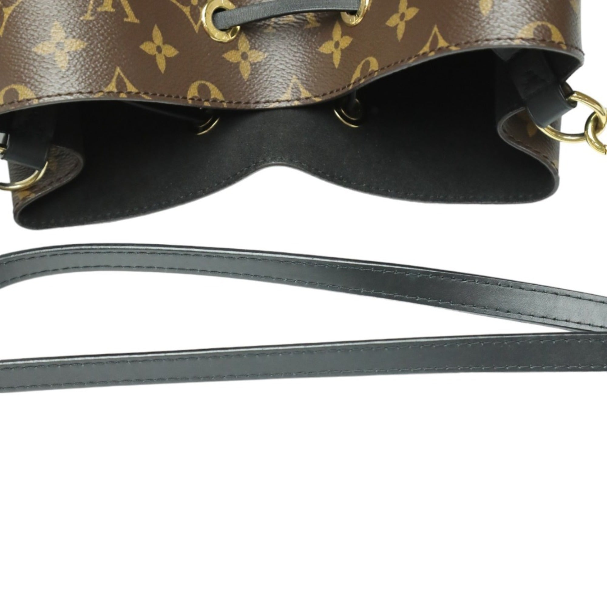 Louis Vuitton Brown Noir Monogram Canvas Shoulder Bag