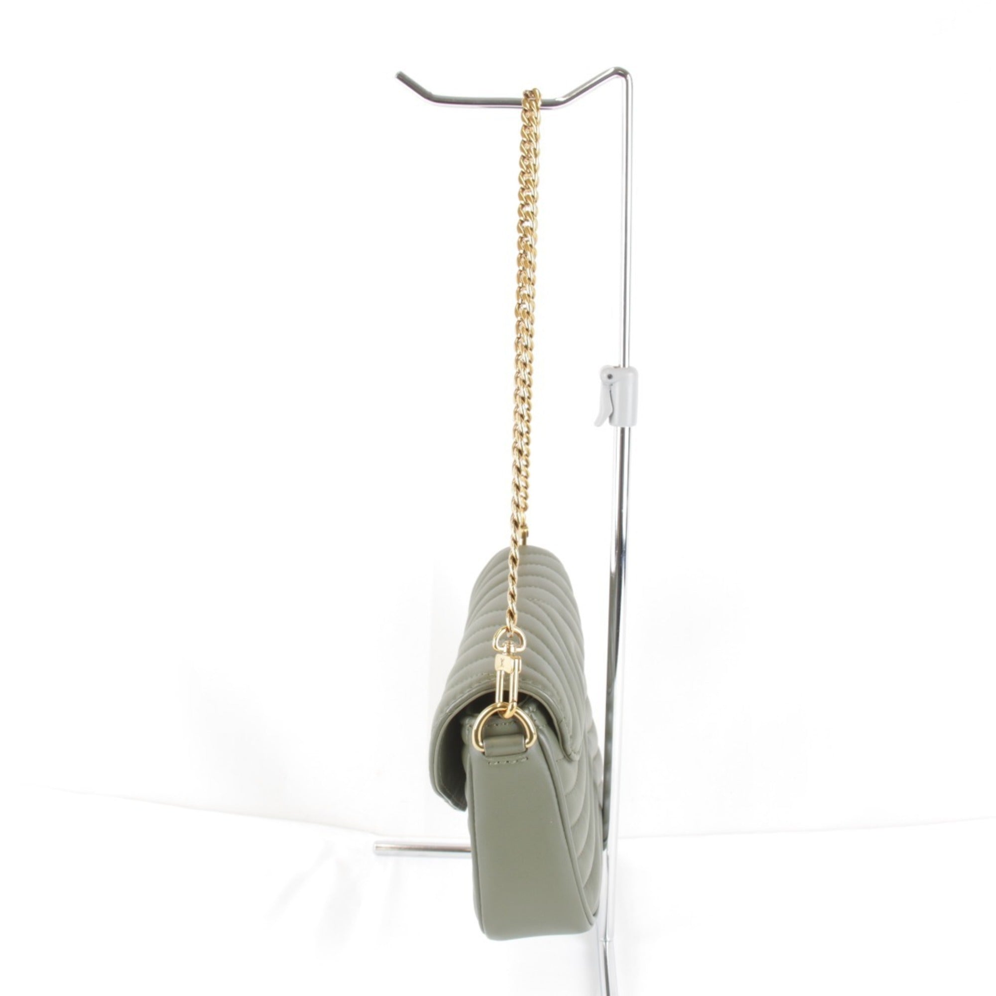 Louis Vuitton Khaki Leather Shoulder Bag