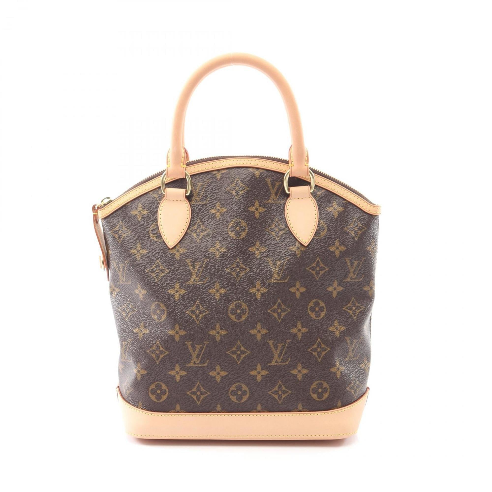 Louis Vuitton Brown Monogram Coated Canvas Leather Handbag