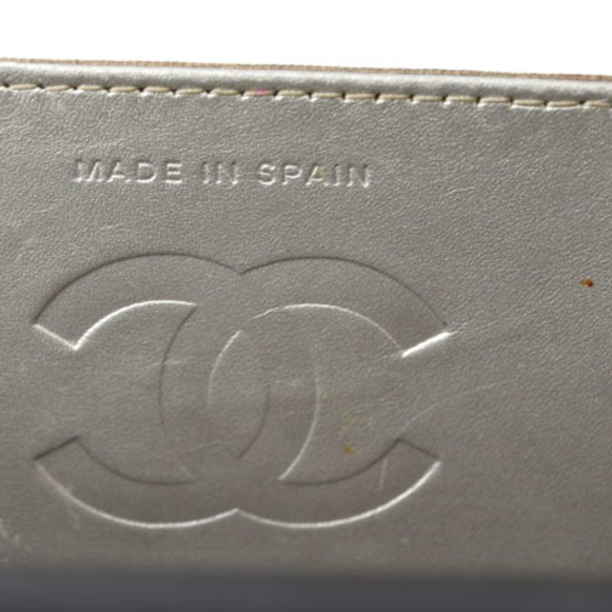 Chanel Black Leather Chain/Shoulder Wallet