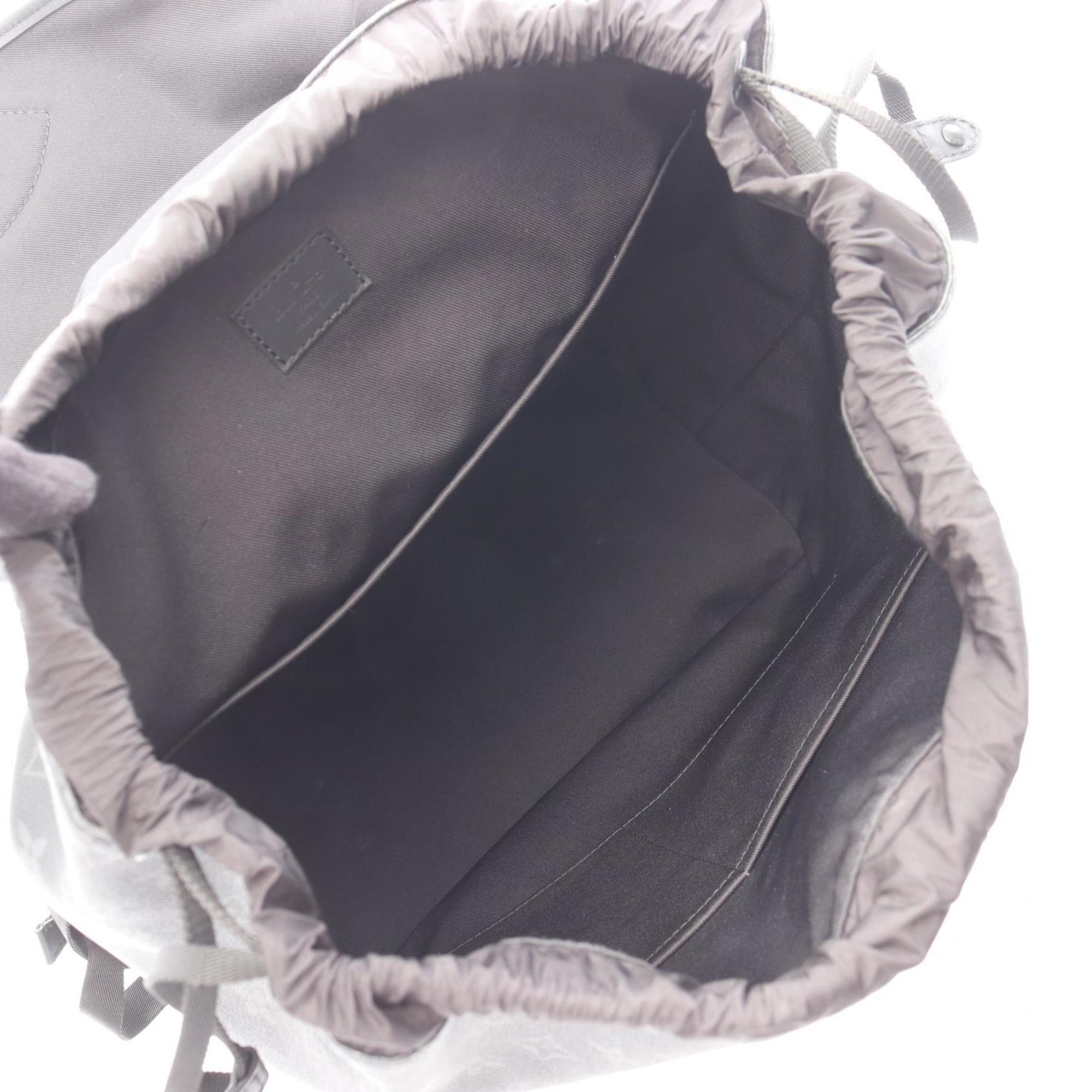 Louis Vuitton Black Monogram Eclipse Coated Canvas Leather Backpack