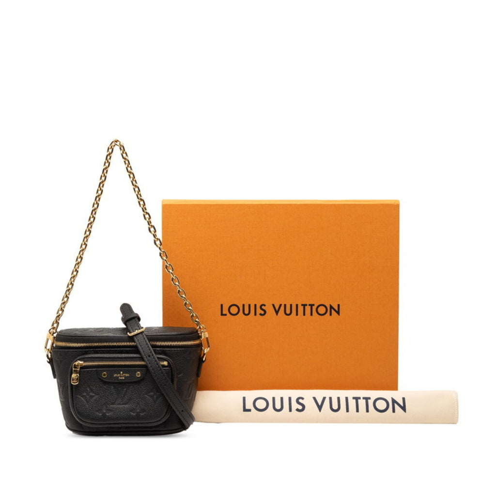 Louis Vuitton Black Noir Leather Handbag Shoulder Bag