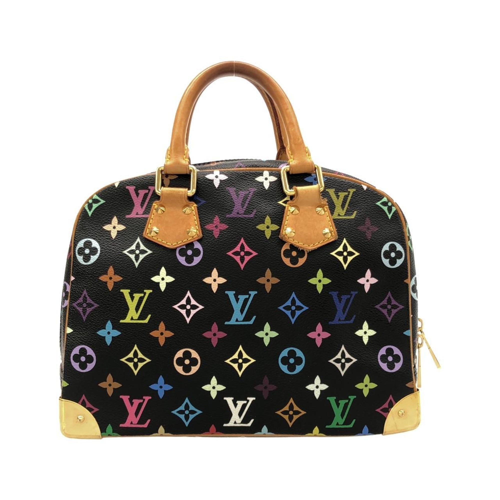 Louis Vuitton Black Coated Canvas Handbag