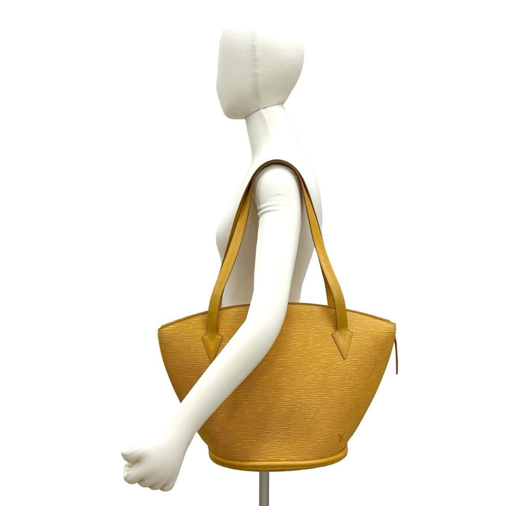 Louis Vuitton Yellow Leather Tote Bag