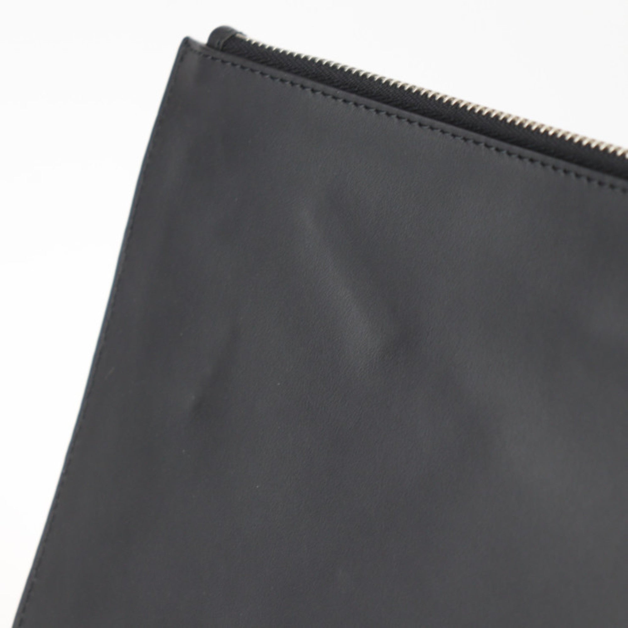 Fendi Black Multi-Color Leather Clutch Bag Handbag Pouch