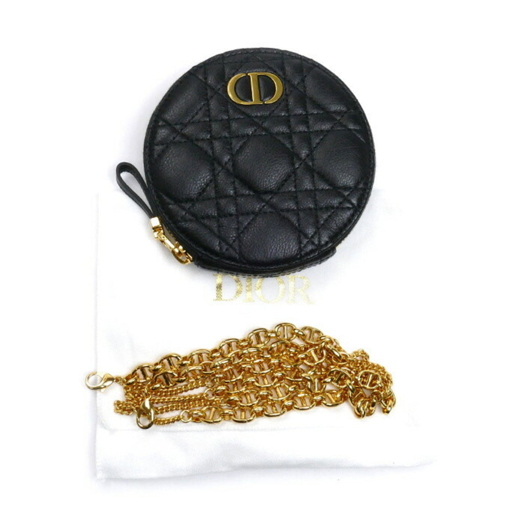 Christian Dior Black Leather Shoulder Bag (Pre-Owned)