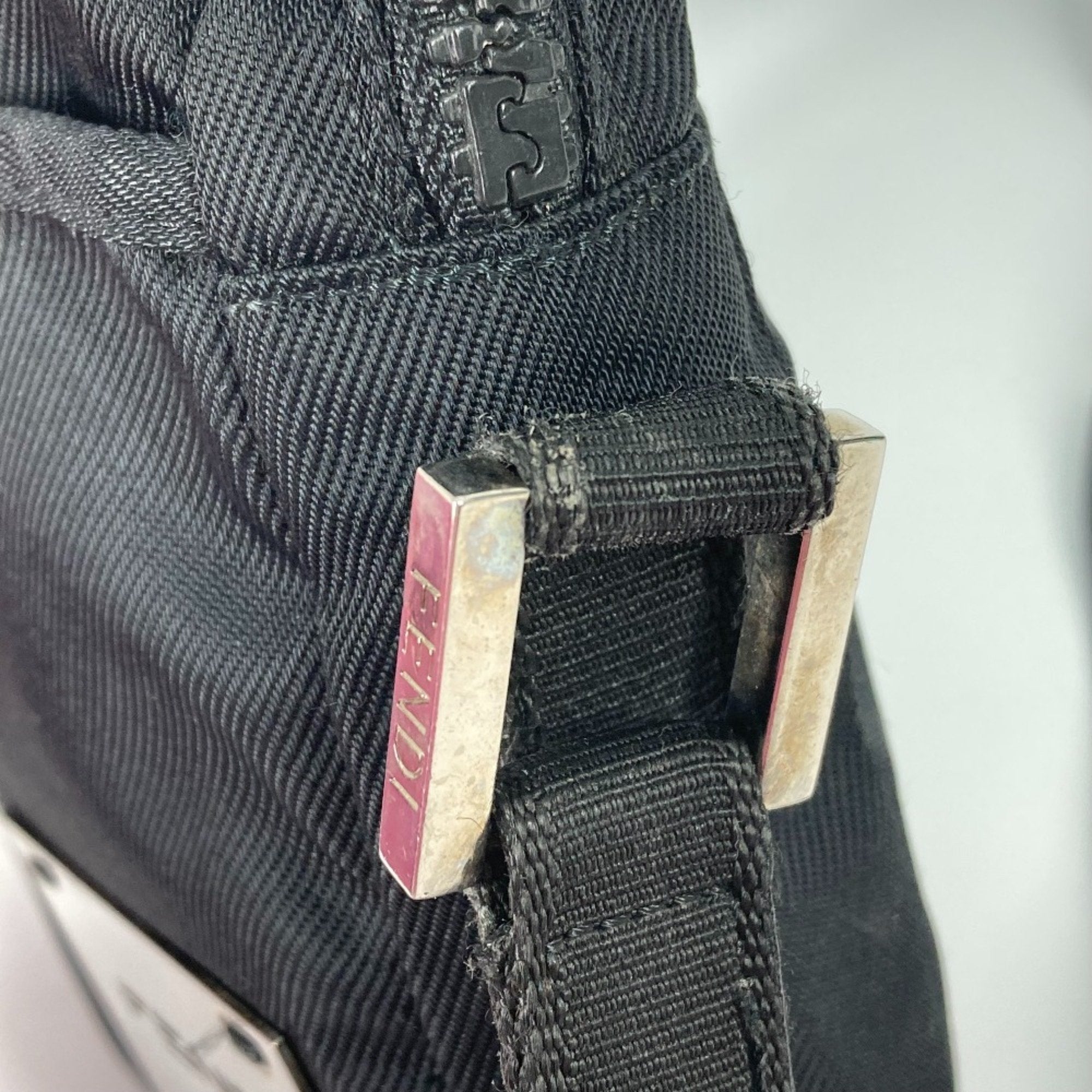 Fendi Black Cloth Shoulder Bag