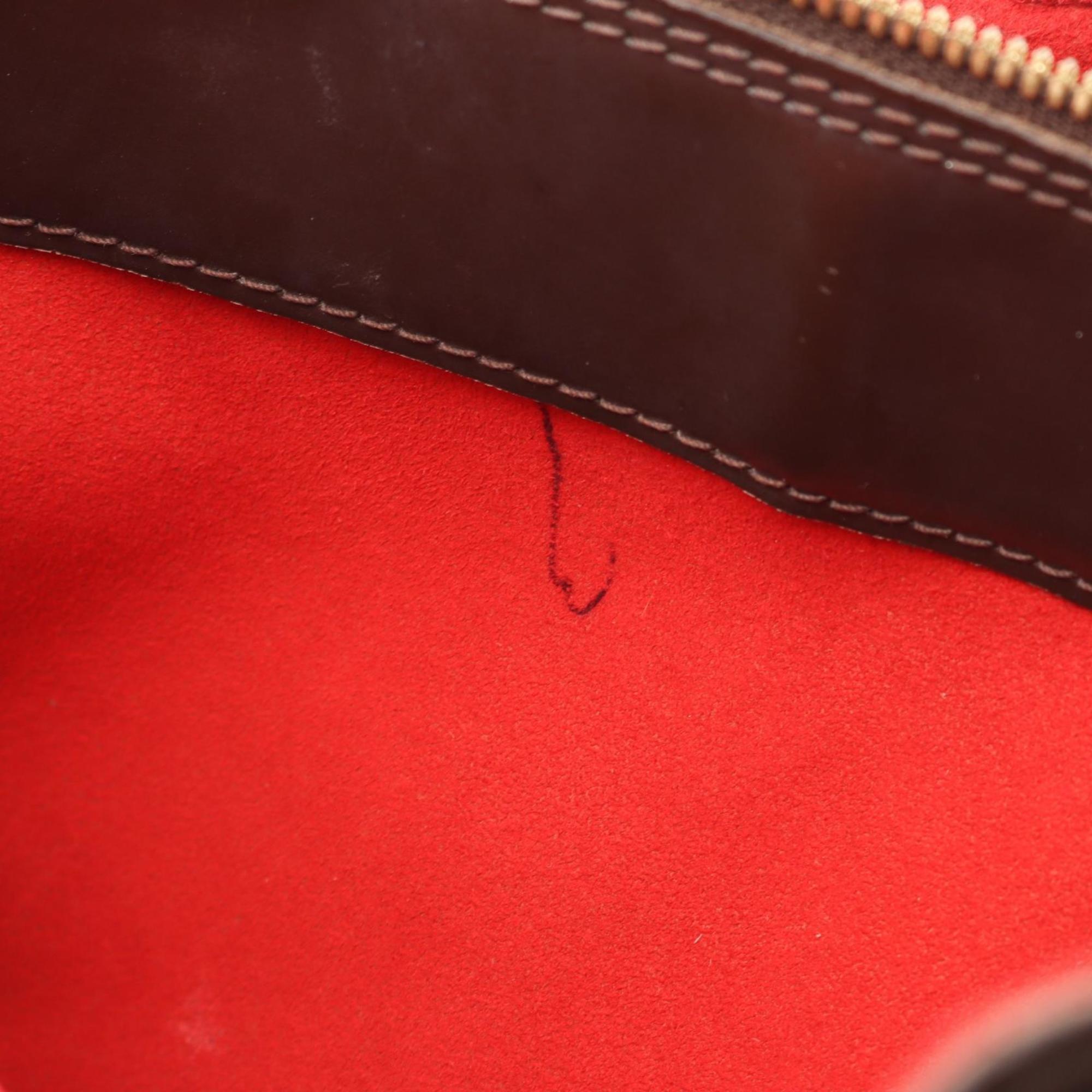 Louis Vuitton Brown Coated Canvas Leather Handbag
